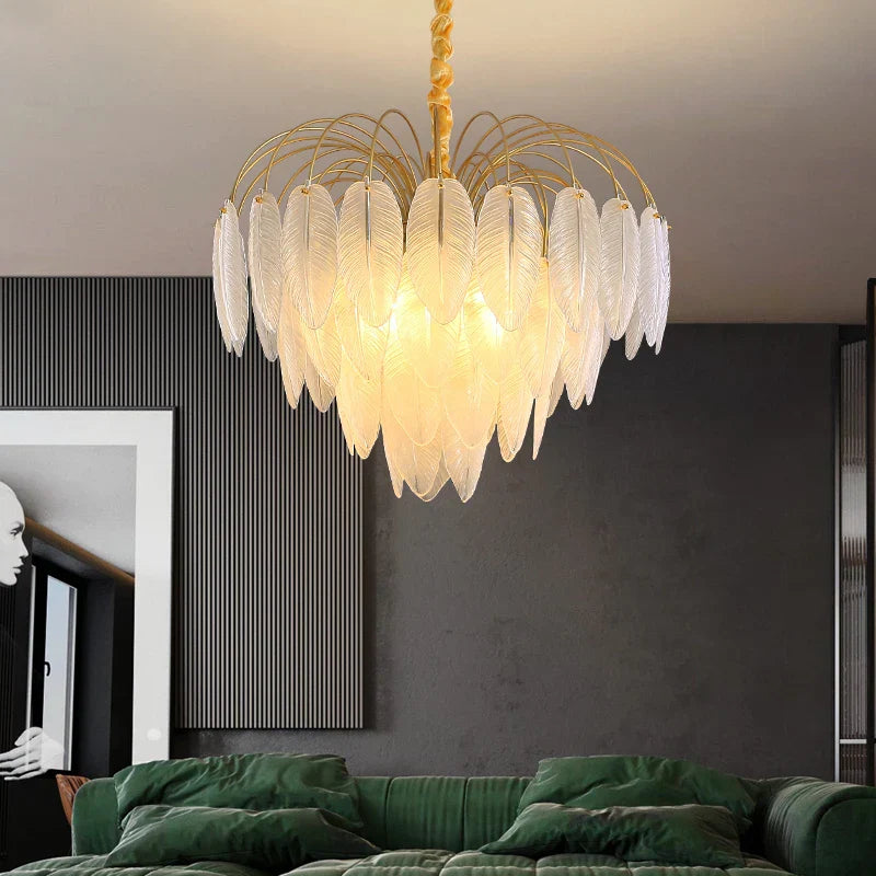 Postmodern Light Luxury Crystal Chandelier - Nordic Minimalist Elegance For Living Rooms Bedrooms