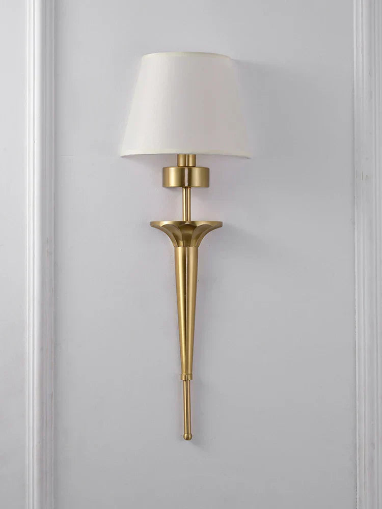 Copper Lamp - American Wall For Bedroom Simple Lamps With Classical Design Living Room Decor Led