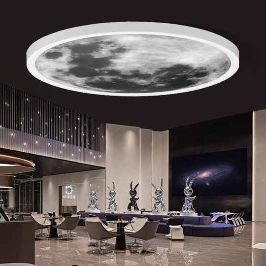 Sky Smart Lamps Led Ceiling Light Fixture - Moon Lights With App Remote Control Ideal For Living