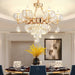 Grand European Style Crystal Pendant Lamp - High - Grade Luxury For Living Rooms Dining Areas And