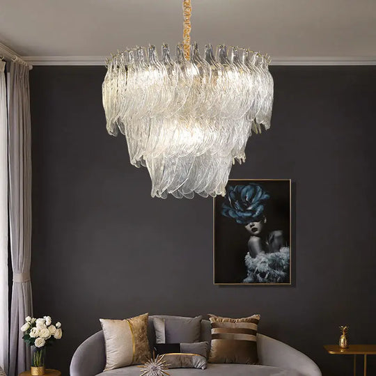 New Design Modern Style Golden Chandelier - Creative Artistry In Handmade Glass For Versatile