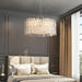 Elegant Modern Crystal Chrome Chandelier - A Luxury Glossy Fixture For Living Rooms Bedrooms And