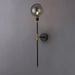 Modern Led Wall Lamp - Black Iron With Glass Ball Lamps For Living Room Bedroom Loft Decor Nordic