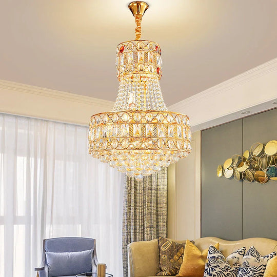 Modern Living Room Chandelier - Light Luxury Crystal Elegance For Dining Rooms Hotels Villas And