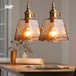 Japanese Style Vintage Brass Glass Chandelier - Elegance For Your Dining And Kitchen Spaces Pendant