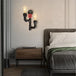 Industrial Metal Valve Double Head Water Pipe Wall Light - Antique Lamp For Kitchen Bedroom And