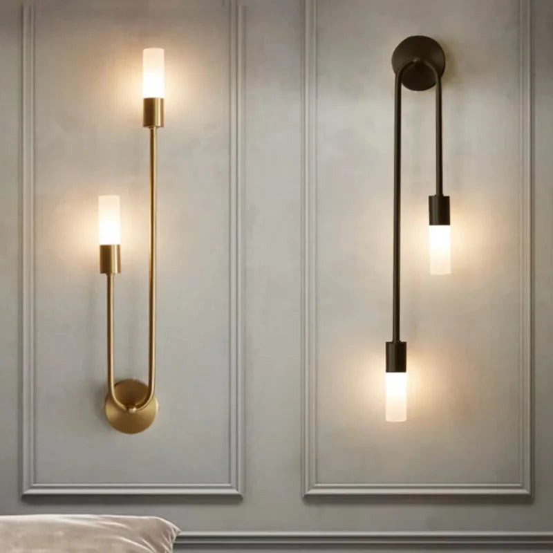 Chic Modern Led Wall Light - Gold Indoor Decor Ideal For Vanity Living Room Kitchen Bedroom And