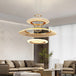 Modern Led Screw Ceiling Chandeliers - Luxury Ring Pendant Lights For High - End Living And Dining