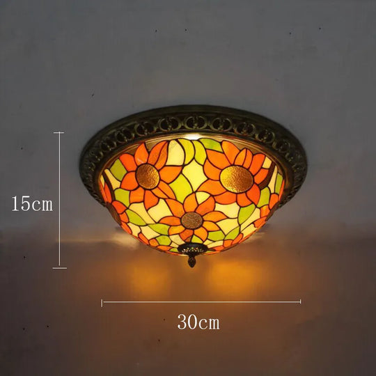 Vintage Turkish Tiffany Ceiling Lights - Artistic Elegance For Living Rooms And Bedrooms Ceiling