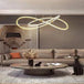 Modern Pendant Light With Remote Dimmable Control - Elegant Living Room Chandeliers Led Luminaire