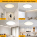 High - Brightness 40W Embedded 15 Inch Ceiling Light - Mosquito - Proof Switchable Cct Ideal For