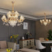 Grand European Style Crystal Pendant Lamp - High - Grade Luxury For Living Rooms Dining Areas And