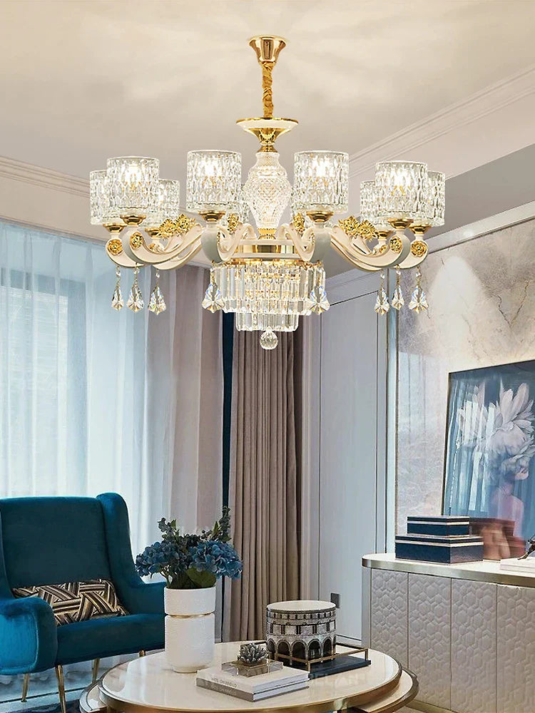 New European Style Crystal Ceiling Chandelier - Modern Luxury For High - Class Interiors Chandelier