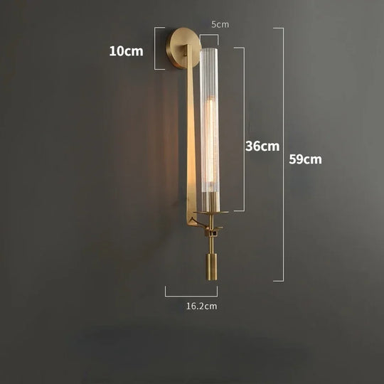 Contemporary Led Wall Lamps - Stylish Brass Sconce Fixtures For Creative Aisle Bedroom And Living