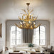 Retro Led Antler Chandeliers - Creative Resin Pendant Lamps For Living Dining Rooms Bars Hotels And