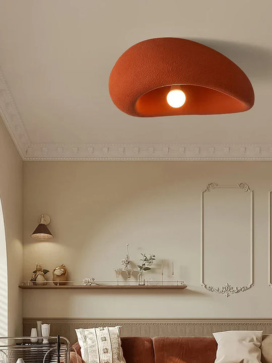 French Minimalist Wabi - Sabi Colorful Led Ceiling Light - Perfect For Bedrooms Studies And Living