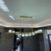 Elegant Rectangle Copper Chandelier - A Luxurious Crystal Light Fixture For Kitchen Islands Hotel