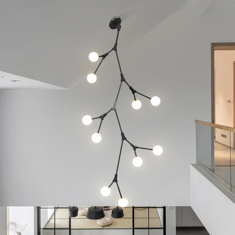 Contemporary Rotating Stair Light Chandelier - Luxury Lighting For Your Living Space Chandelier