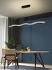 Sleek Modern Restaurant Chandelier - Nordic Wave Design For Dining Rooms Bars And Offices Pendant