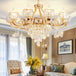 Grand European Style Crystal Pendant Lamp - High - Grade Luxury For Living Rooms Dining Areas And