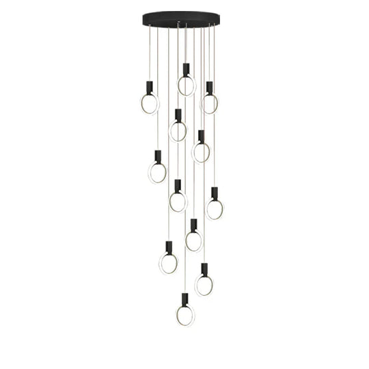 Elegant Led Branch Chandelier - Illuminate Your Duplex Living Room With Stunning Design Pendant