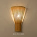 Handmade Bamboo Wood Lustre Wall Sconce Lamp - Rustic Elegance For Home Living And Bedroom Decor