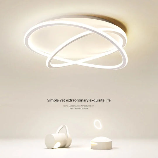 Modern Led Ceiling Lamp - Ideal For Living Dining Room Bedroom Study Restaurant Balcony Elegant