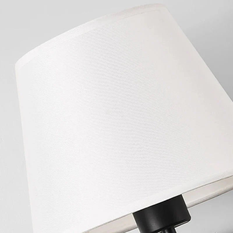 Modern Simple Bedroom Fabric Wall Lamp - Led Light For Corridor Aisle Study Bedside Fixtures Sconce