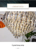 Luxurious Golden Amber Crystal Chandelier - Grand Decorative Lighting For Lobbies Villas Staircases