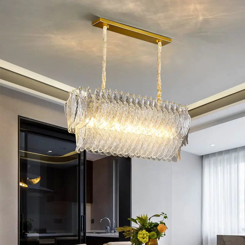 New Design Modern Style Golden Chandelier - Creative Artistry In Handmade Glass For Versatile