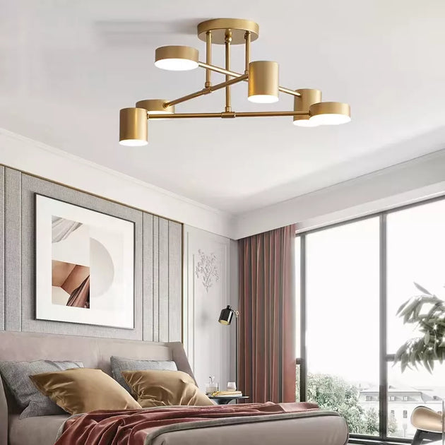 Nordic Led Ceiling Lights - Multiple Lamp Base Options In Black White And Gold Modern Lighting For