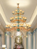 European - Style Duplex Building Chandelier - Elegance For Living Rooms Hotels And Ceramic