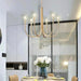 Swoop Arm Chandelier - Retro Elegance For Luxurious Living And Dining Spaces Ceiling Light