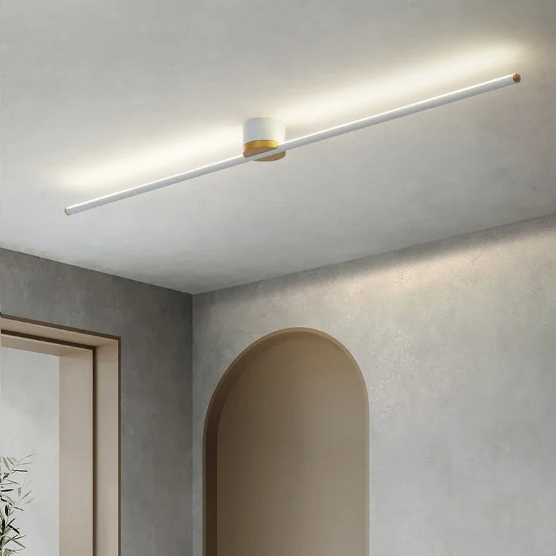 Modern Led Simple Long Strip Ceiling Light - Indoor Lighting Fixture For Bedroom Hall Balcony Aisle