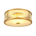 Elegant American Seiko Pure Copper Ceiling Light - Modern Minimalist Led Round Lamp For Bedrooms