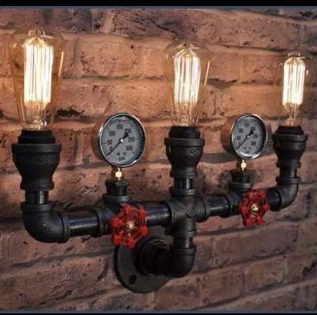 Industrial Vintage Wall Lamp - Retro Iron Pipe For Living Room And Loft Decor Wall Light