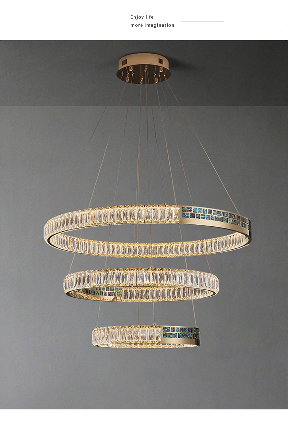 Evelyn’s Elegance Chandelier - Chic Wall/Pendant Light With Luxurious Shell Design