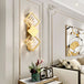 Malaya - Living Room Villa Hotel New Wall Lamp Creative Golden Crystal High - End Luxury Atmosphere