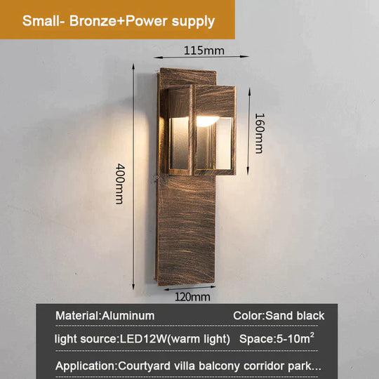 Charlotte’s Ip67 Waterproof Outdoor Led Wall Light With Motion Sensor - Stylish Garden And Porch