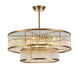 Luxurious Plate Gold Led E14 Chandelier - Elevate Your Living Room With Pendant Lighting Chandelier