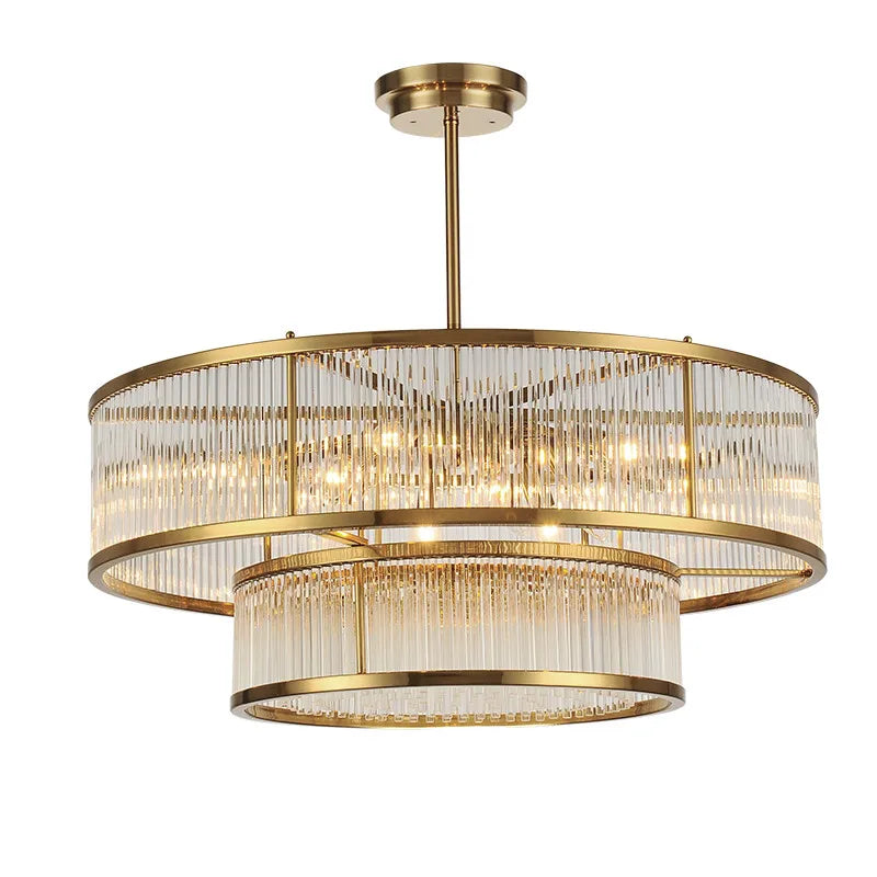 Luxurious Plate Gold Led E14 Chandelier - Elevate Your Living Room With Pendant Lighting Chandelier