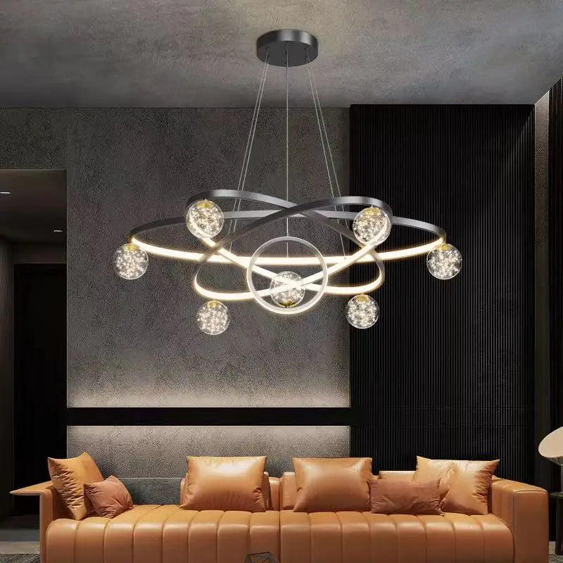 Nordic Minimalist Chandelier - Starlit Elegance For Dining Bedroom And Living Spaces Pendant Lights