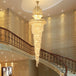 Elegant European - Style Crystal Chandelier - Ideal For Duplex Buildings Hotel Villas And Grand