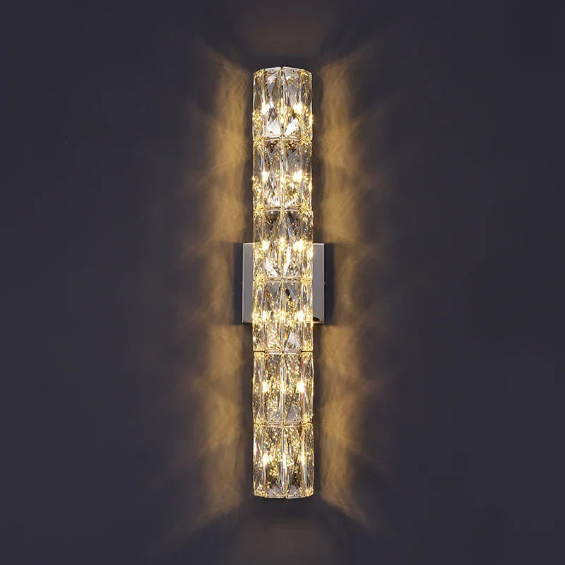 Elena - Modern Simple Light Luxury High - End Crystal Wall Lamp Living Room Tv Background Corridor