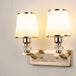 Modern Led Wall Lamp With Glass Lampshade - Stylish Sconces For Hotel Bedroom Living Room Stairs