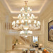 Elegant European - Style Duplex Building Chandelier - Ideal For Villa Living Rooms Grand Halls And