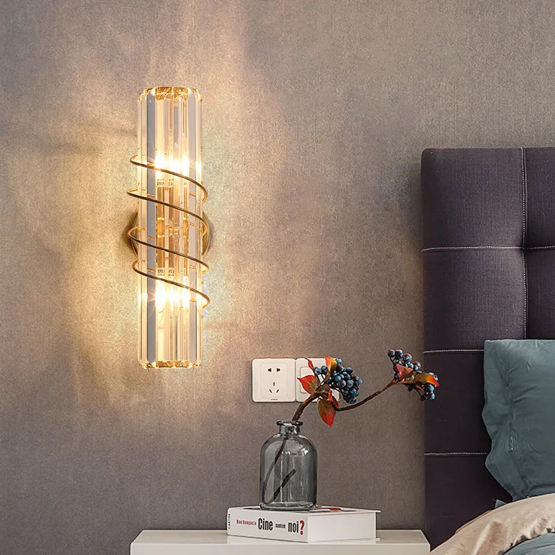 Ella’s Nordic Minimalist Crystal Wall Lamp - Stylish Lighting For Your Tv Background And Aisle