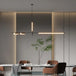 Contemporary Led Pendant Lights - Elegant Black Chandelier For Living Dining And Kitchen Tables