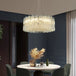 Elegant Modern Crystal Chrome Chandelier - A Luxury Glossy Fixture For Living Rooms Bedrooms And