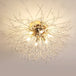 Nordic Dandelion Led Chandelier Ceiling Lamp - Sparkling Ball And Snowflake Lights Perfect For